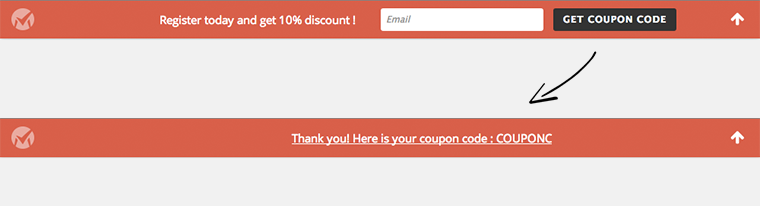 Increase Ecommerce conversion rate by offer a coupon with ManyContacts